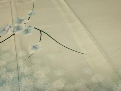平和屋着物＊夏物 訪問着 絽 枝花文 暈し染め 正絹 逸品 AABB2519jd