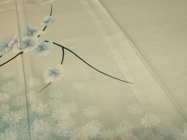 平和屋着物＊夏物 訪問着 絽 枝花文 暈し染め 正絹 逸品 AABB2519jd