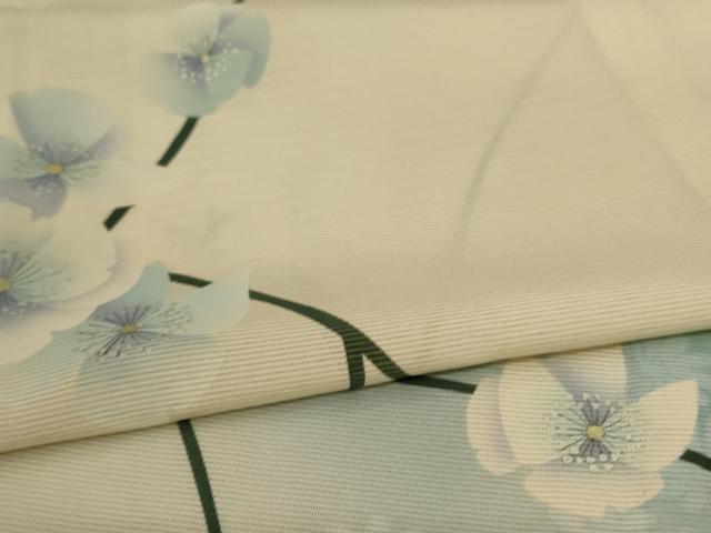 平和屋着物＊夏物 訪問着 絽 枝花文 暈し染め 正絹 逸品 AABB2519jd
