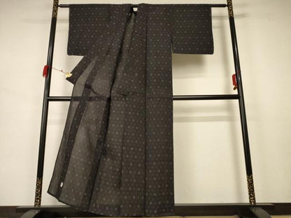 平和屋着物＊夏物 紗紬 舞花文 正絹 逸品 AABB2524jd