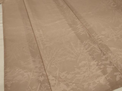 平和屋着物＊夏物 小紋 紗 枝葉文 銀糸 正絹 逸品 AABB2525jd
