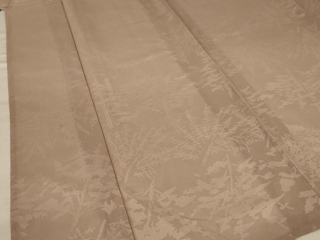 平和屋着物＊夏物 小紋 紗 枝葉文 銀糸 正絹 逸品 AABB2525jd