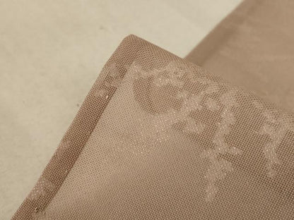 平和屋着物＊夏物 小紋 紗 枝葉文 銀糸 正絹 逸品 AABB2525jd