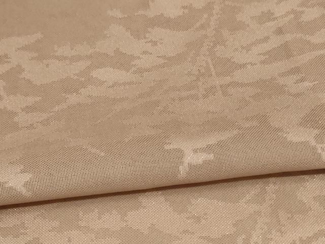 平和屋着物＊夏物 小紋 紗 枝葉文 銀糸 正絹 逸品 AABB2525jd