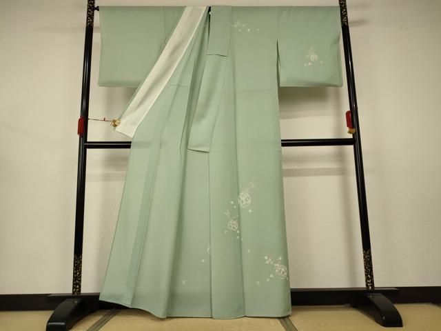 平和屋着物＊夏物 訪問着 絽 花鞠文 金彩 正絹 逸品 AABB2527jd