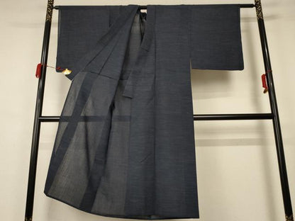 平和屋着物＊夏物 男性 小紋 紗 霞文 AABB2529jd