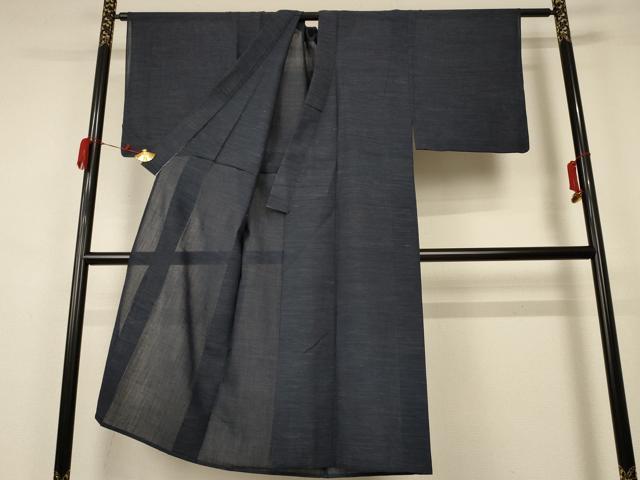 平和屋着物＊夏物 男性 小紋 紗 霞文 AABB2529jd