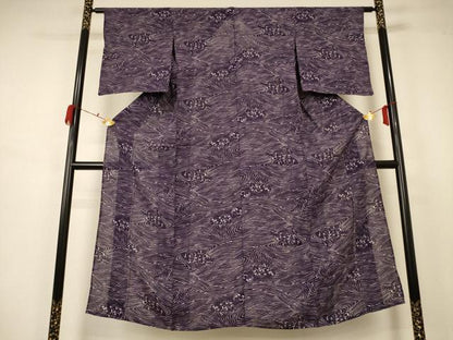 平和屋着物＊夏物 小紋 絽 立波文 正絹 逸品 未使用 AABB2530jd