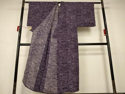 平和屋着物＊夏物 小紋 絽 立波文 正絹 逸品 未使用 AABB2530jd