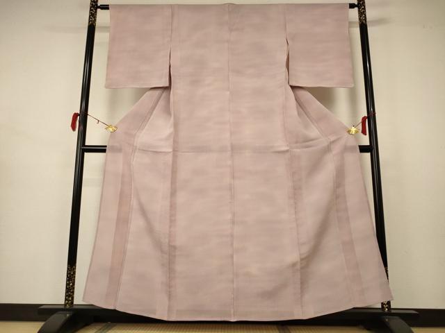 平和屋着物＊夏物 小紋 絽縮緬 霞文 暈し染め 正絹 逸品 未使用 AABB2531jd