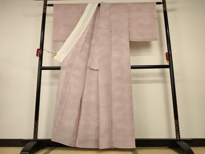 平和屋着物＊夏物 小紋 絽縮緬 霞文 暈し染め 正絹 逸品 未使用 AABB2531jd