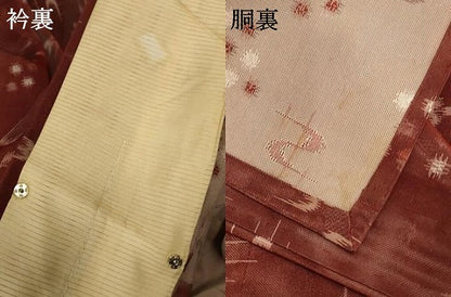 平和屋着物＊夏物 小紋 紗 絣文 正絹 逸品 AABB2542jd