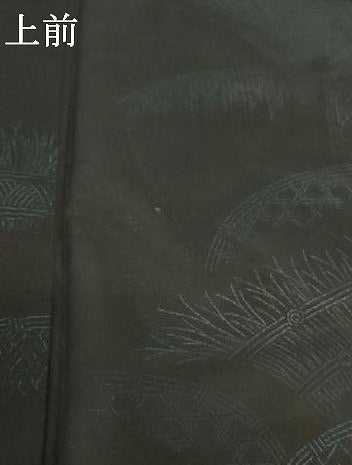 平和屋着物＊夏物 小紋 紗 風景文 正絹 逸品 AABB2543jd