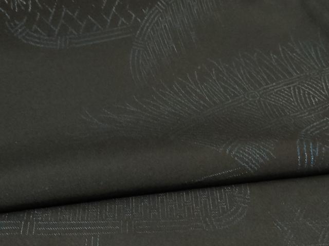 平和屋着物＊夏物 小紋 紗 風景文 正絹 逸品 AABB2543jd