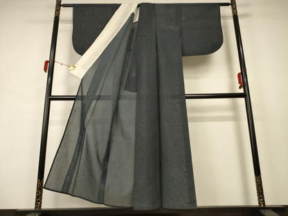 平和屋着物＊夏物 色無地 紗 仙斎茶色 正絹 逸品 AABB2545jd