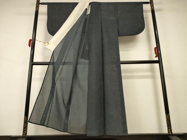 平和屋着物＊夏物 色無地 紗 仙斎茶色 正絹 逸品 AABB2545jd