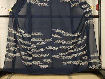 平和屋着物＊夏物 訪問着 絽 草葉文 正絹 逸品 AABB2550jd