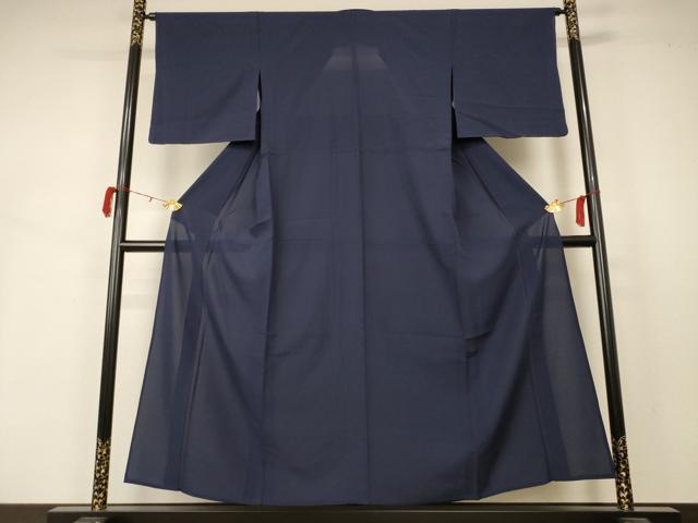平和屋着物＊夏物 色無地 絽 青褐色 西武百貨店扱い 正絹 逸品 AABB2552jd