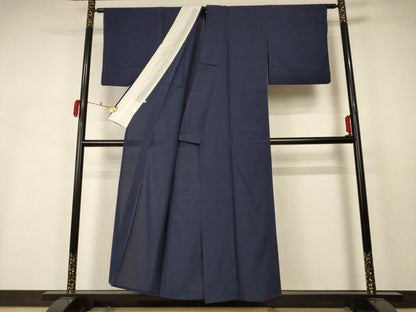 平和屋着物＊夏物 色無地 絽 青褐色 西武百貨店扱い 正絹 逸品 AABB2552jd