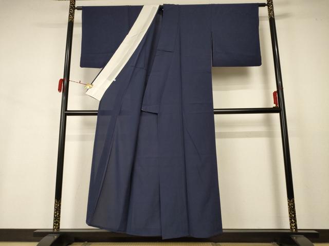 平和屋着物＊夏物 色無地 絽 青褐色 西武百貨店扱い 正絹 逸品 AABB2552jd