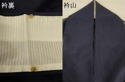 平和屋着物＊夏物 色無地 紗 黒鳶色 正絹 逸品 AABB2557jd