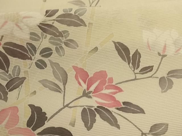 平和屋着物＊夏物 訪問着 絽 草花文 暈し染め 正絹 逸品 AABB2558jd