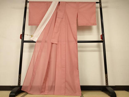 平和屋着物＊夏物 色無地 絽 遠州茶色 洗える着物 未使用 AABB2561jd