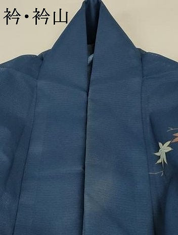 平和屋着物＊夏物 訪問着 絽 楓文 洗える着物 AABB2567jd