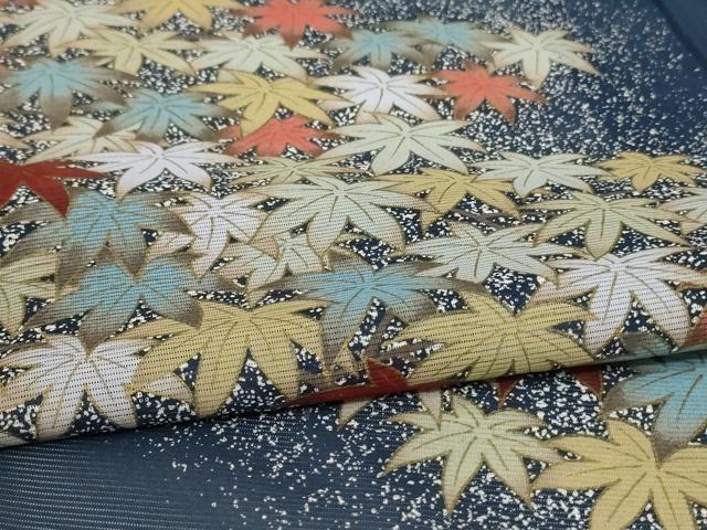 平和屋着物＊夏物 訪問着 絽 楓文 洗える着物 AABB2567jd