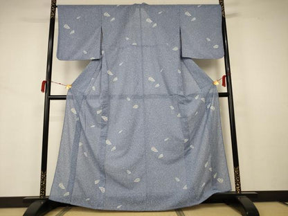 平和屋着物＊夏物 小紋 紗 辻が花文 洗える着物 AABB2572jd