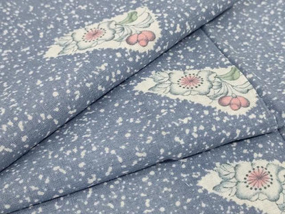 平和屋着物＊夏物 小紋 紗 辻が花文 洗える着物 AABB2572jd