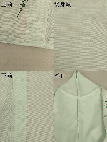 平和屋着物＊夏物 訪問着 絽 萩芝文 洗える着物 AABB2586jd
