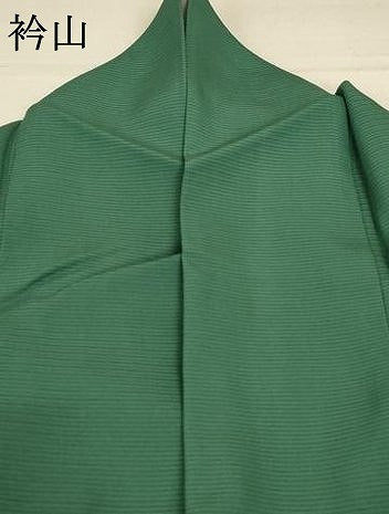 平和屋着物＊夏物　色無地　絽　老竹色　正絹　逸品　AABB2588jd