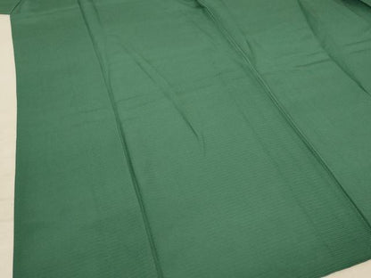 平和屋着物＊夏物　色無地　絽　老竹色　正絹　逸品　AABB2588jd