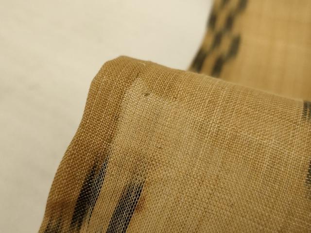 平和屋着物＊夏物　芭蕉布　手積み芭蕉糸100％　絣文　逸品　AABB2592jd