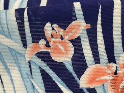 平和屋着物＊夏物 訪問着 絽 草花文 洗える着物 AABB2594jd