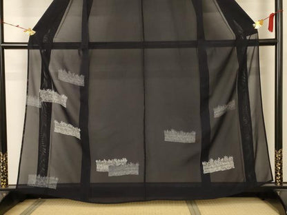 平和屋着物＊夏物 訪問着 絽 竹垣文 正絹 逸品 AABB2597jd