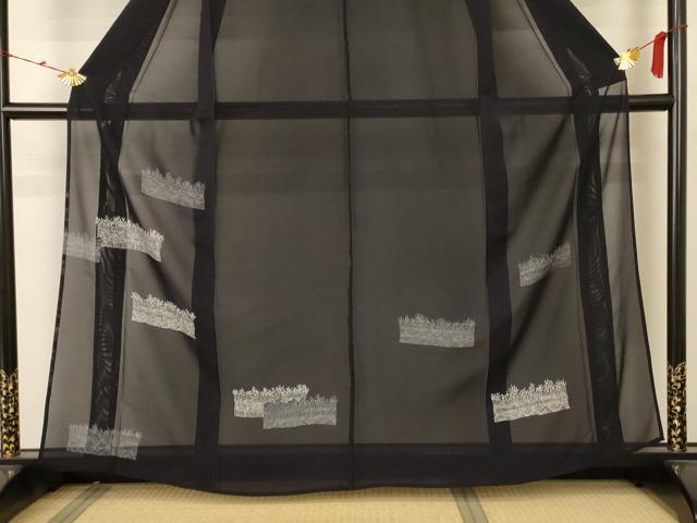 平和屋着物＊夏物 訪問着 絽 竹垣文 正絹 逸品 AABB2597jd