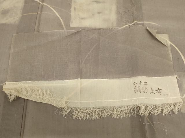平和屋着物＊夏物 訪問着 絹駒上布 蜻蛉 金銀彩 反端付き 正絹 逸品 AABB2598jd