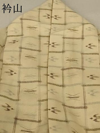 平和屋着物＊夏物 小紋 絽 絣文 洗える着物 AABB2604jd