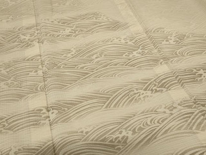 平和屋着物＊夏物 訪問着 変わり絽 立波文 洗える着物 AABB2612jd