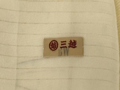 平和屋着物＊夏物　小紋　絽　草葉文　三越扱い　正絹　逸品　AABB2614jd