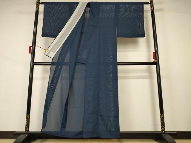 平和屋着物＊夏物 色無地 絽 褐返色 洗える着物 AABB2615jd