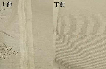 平和屋着物＊夏物 訪問着 絽 蔦の葉文 洗える着物 AABB2626jd