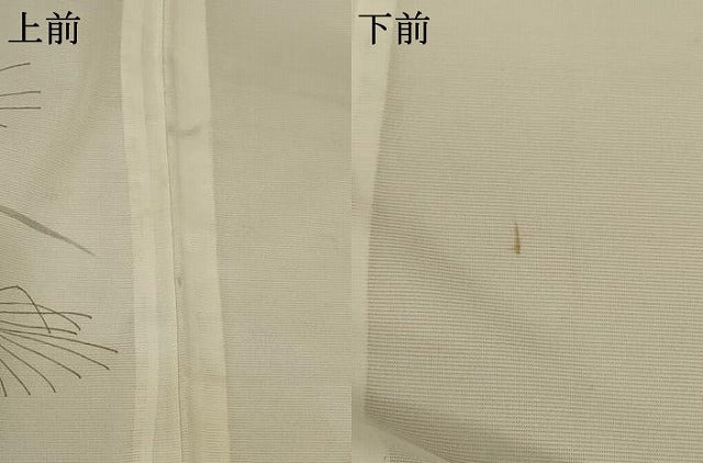 平和屋着物＊夏物 訪問着 絽 蔦の葉文 洗える着物 AABB2626jd