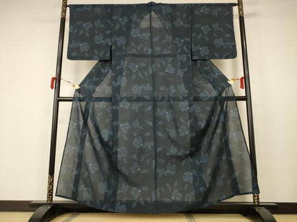 平和屋着物＊夏物 本場大島紬 夏大島 150亀甲 草花文 正絹 逸品 AABB2634jd