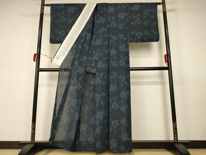 平和屋着物＊夏物 本場大島紬 夏大島 150亀甲 草花文 正絹 逸品 AABB2634jd
