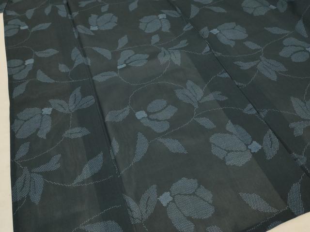 平和屋着物＊夏物 本場大島紬 夏大島 150亀甲 草花文 正絹 逸品 AABB2634jd