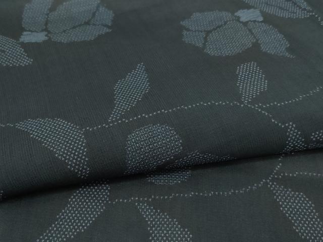 平和屋着物＊夏物 本場大島紬 夏大島 150亀甲 草花文 正絹 逸品 AABB2634jd