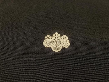 平和屋着物■豪華黒留袖　手描き　風景樹林文　暈し染め　正絹　逸品　AABB2688oa